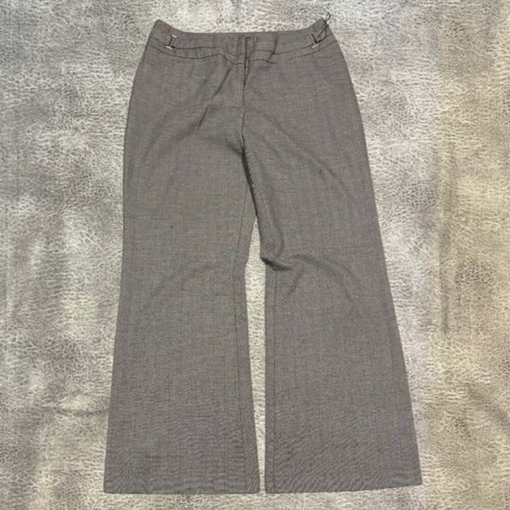 Gray Flared Tailored Trousers